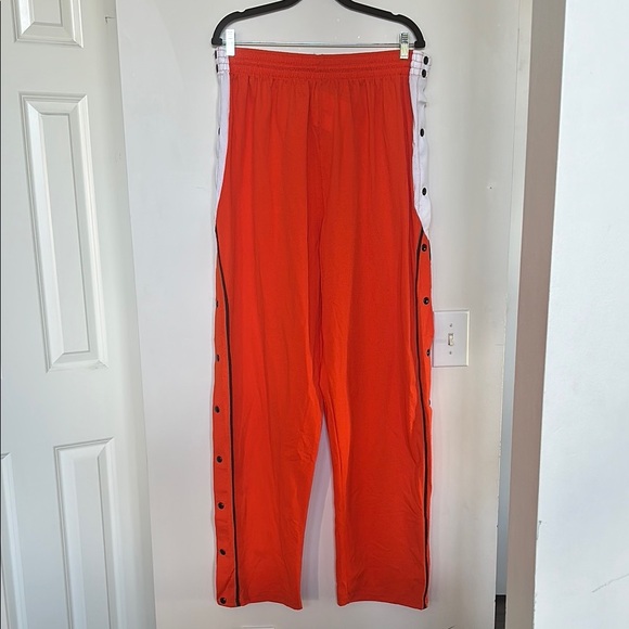 NWT Y2K VTG Mens Bright Breakaway‎ Streetwear Athletic Gym Joggers USA XL Orange - Picture 1 of 10